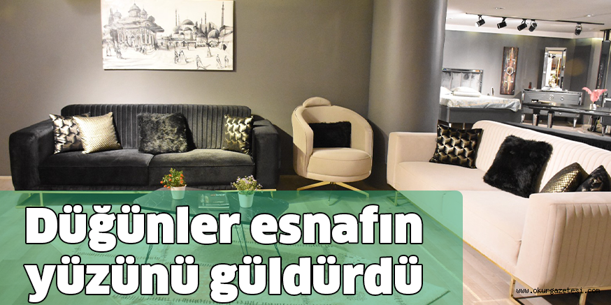 Düğünler esnafın yüzünü güldürdü