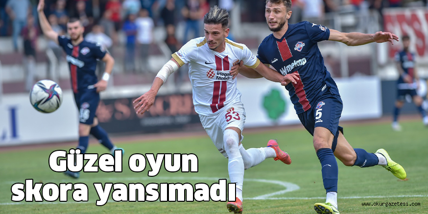 Güzel oyun skora yansımadı