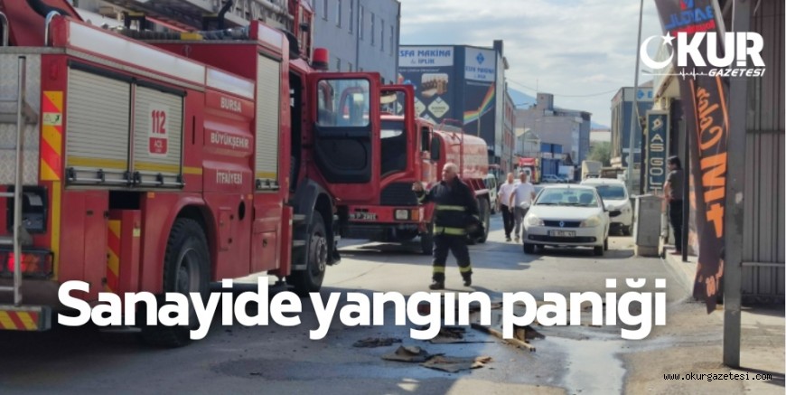 Mobilya sanayisinde yangın paniği
