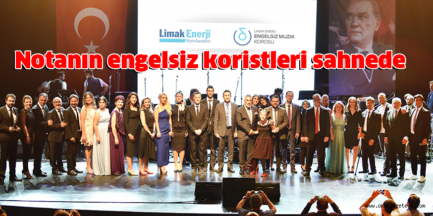 Notanın engelsiz koristleri sahnede
