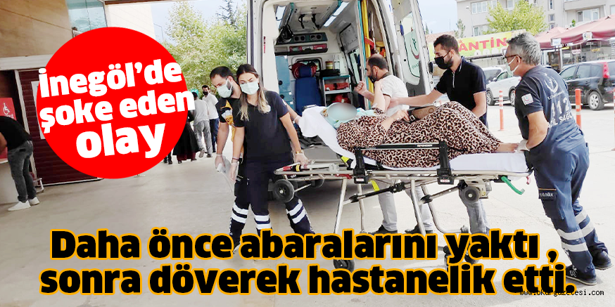 Önce arabalarını yaktı sonra zor girdiği evde amcakızını döverek hastanelik etti