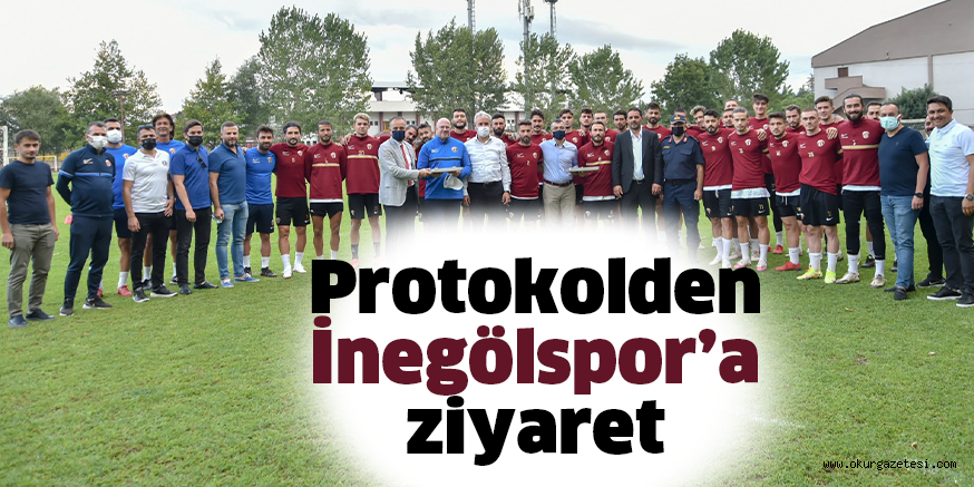 Protokolden İnegölspor’a ziyaret