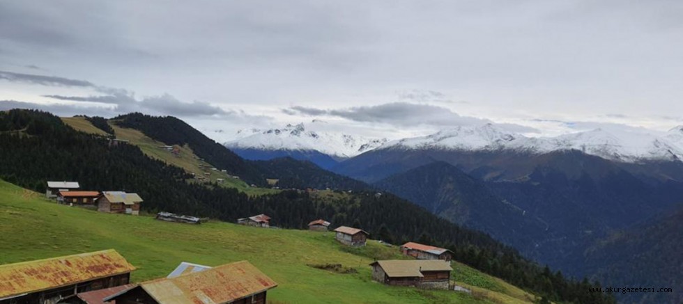 Rize’de yaylacılar, karın ardından köylere dönüş hazırlığına başlarken Meteoroloji ‘sarı’ uyarı verdi