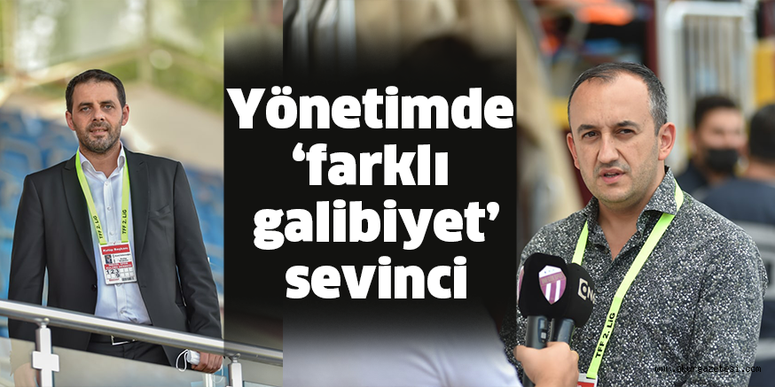 Yönetimde ‘farklı galibiyet’ sevinci
