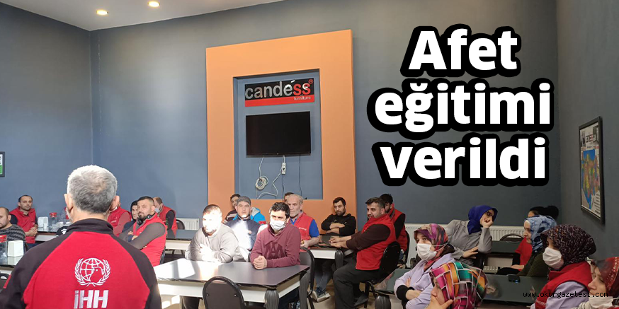 Afet eğitimi verildi