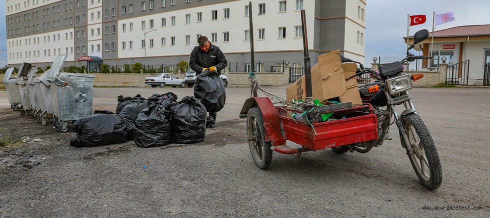 Bedensel engelli baba azmiyle çocuklarının