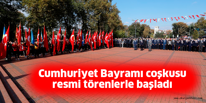 Cumhuriyet Bayramı coşkusu resmi törenlerle başladı