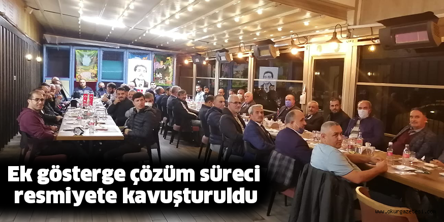 Ek gösterge çözüm süreci resmiyete kavuşturuldu