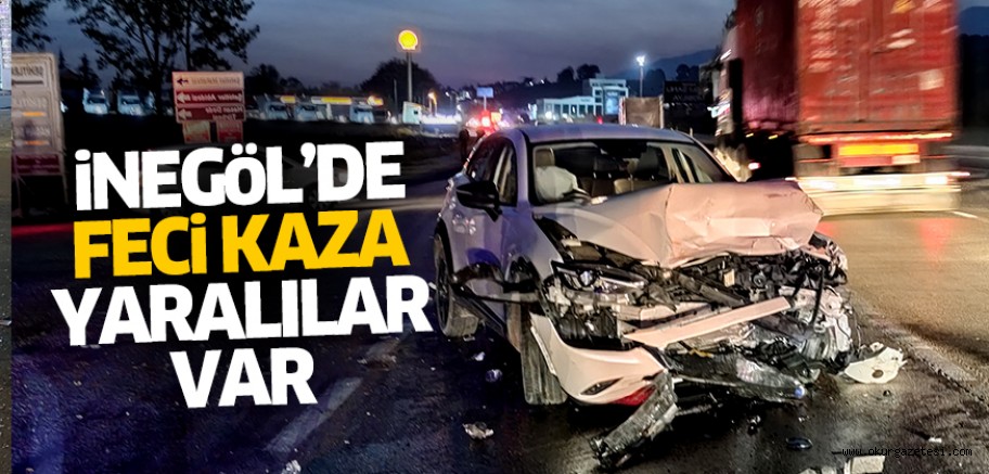 İnegöl’de feci kaza