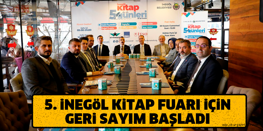 5. iNEGöL KiTAP FUARI iÇiN GERi SAYIM BAŞLADI