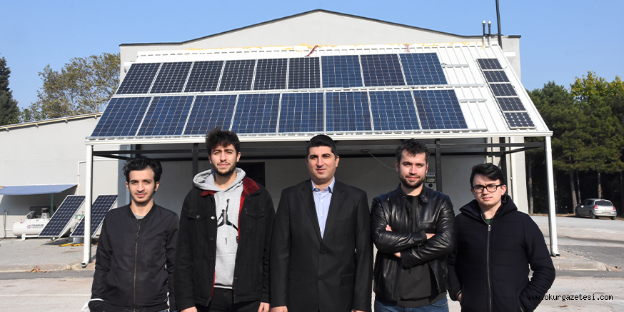 Bursa Teknik Üniversitesi elektrikli araçlar için güneş ve rüzgar enerjili şarj istasyonu ürettiler