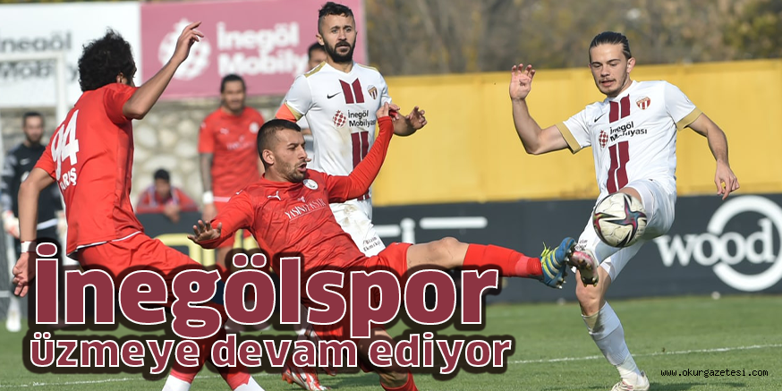 İnegölspor üzmeye devam ediyor