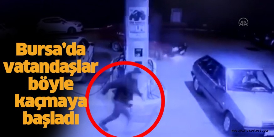 Bursa’da akaryakıt istasyonunda alev alan otomobil kullanılamaz hale geldi