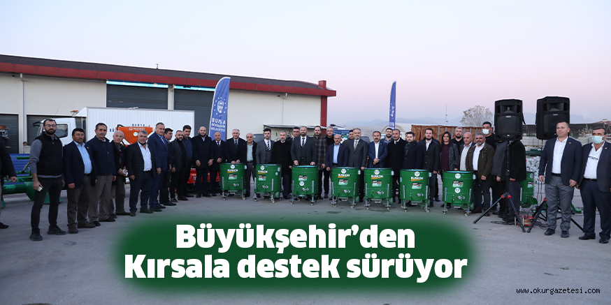 Büyükşehir’den kırsala destek sürüyor