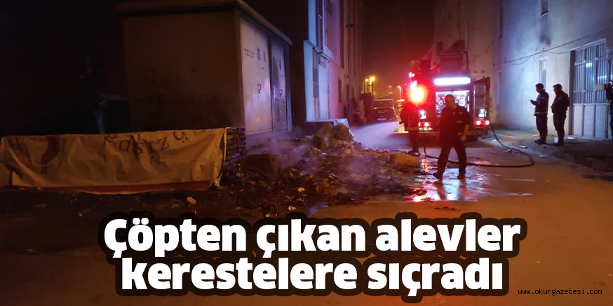 Çöpten çıkan alevler kerestelere sıçradı