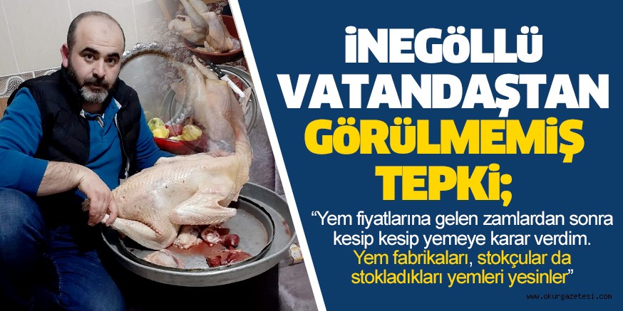 Hindilerini kesip stokçulara tepki gösterdi
