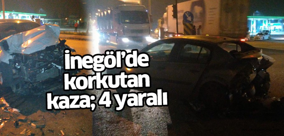 Kırmızı ışıkta duran otomobile çarptı; 4 yaralı