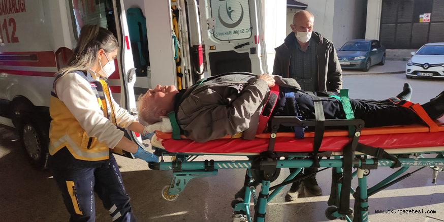 Otomobilin çarptığı yaya yaralandı