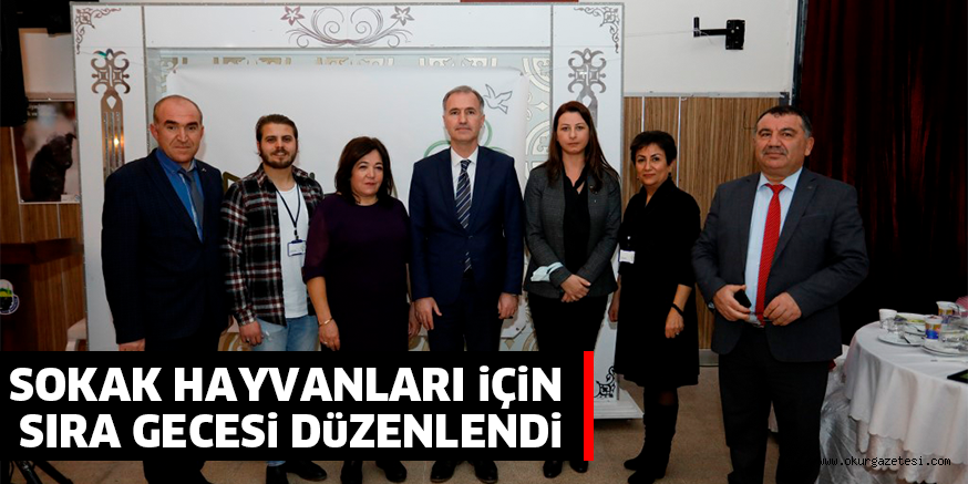 SOKAK HAYVANLARI iÇiN SIRA GECESi DüZENLENDi