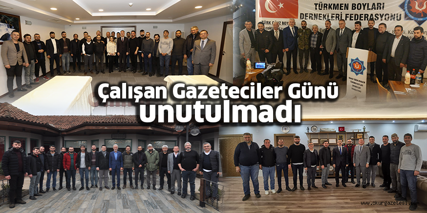 Çalışan Gazeteciler Günü unutulmadı