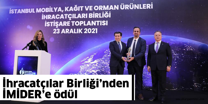 İhracatçılar Birliği’nden İMİDER’e ödül