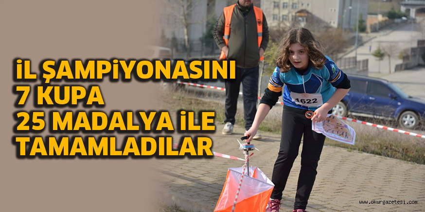 iL ŞAMPiYONASINI 7 KUPA 25 MADALYA iLE TAMAMLADILAR