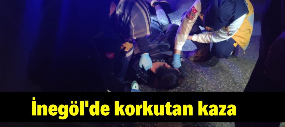 İnegöl’de korkutan kaza