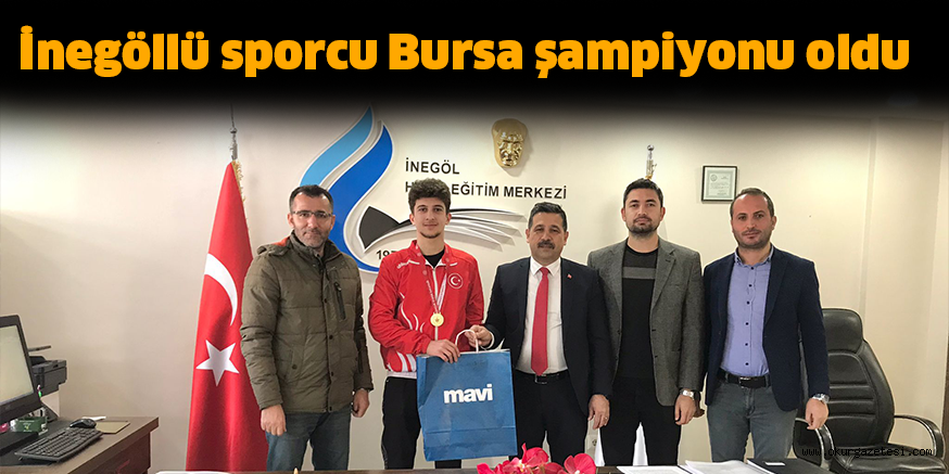 İnegöllü sporcu Bursa şampiyonu oldu