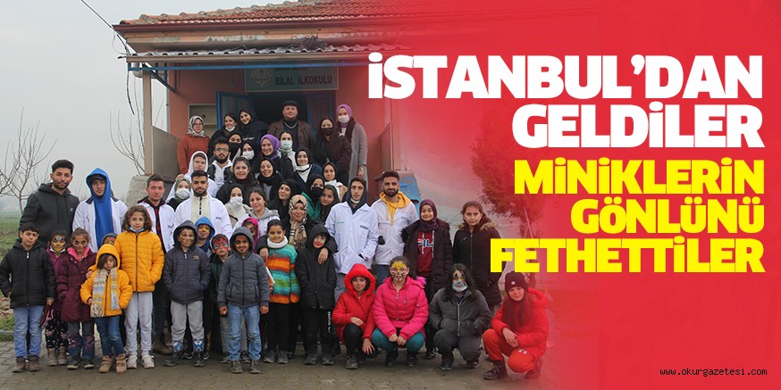 İstanbul’dan İnegöl’e gelen üniversiteli öğrenciler,  ‘Gönüllülük’ esasıyla minik öğrencilerin gönlüne dokundu