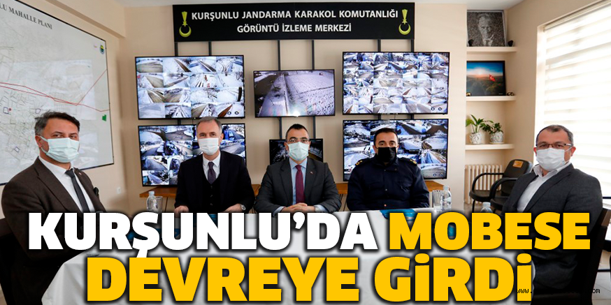 KURŞUNLU’DA MOBESE DEVREYE GiRDi