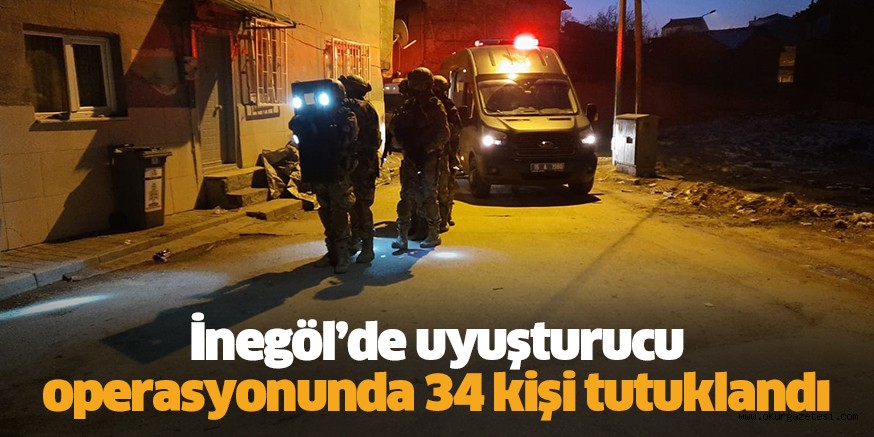 Uyuşturucu operasyonunda 34 kişi tutuklandı