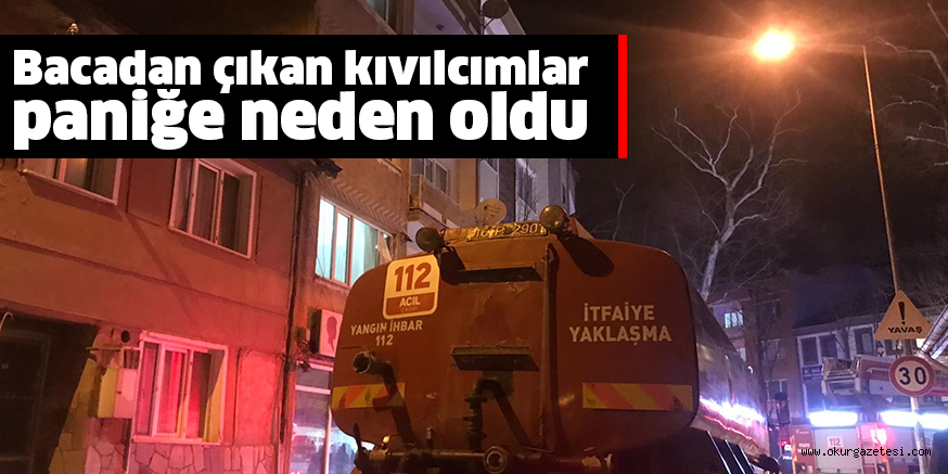 Bacadan çıkan kıvılcımlar paniğe neden oldu