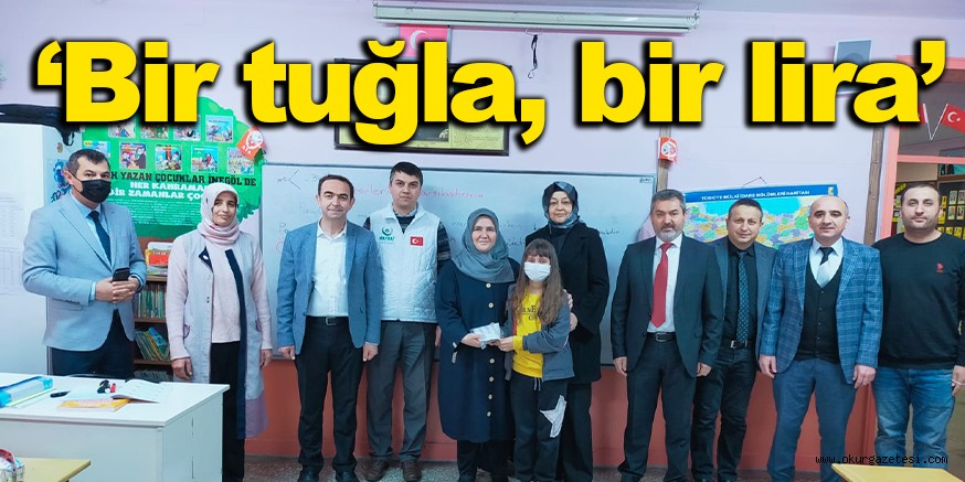 ‘Bir tuğla, bir lira’