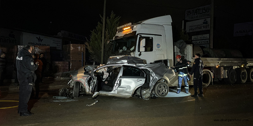 Bursa’da tırla çarpışan otomobilin sürücüsü öldü