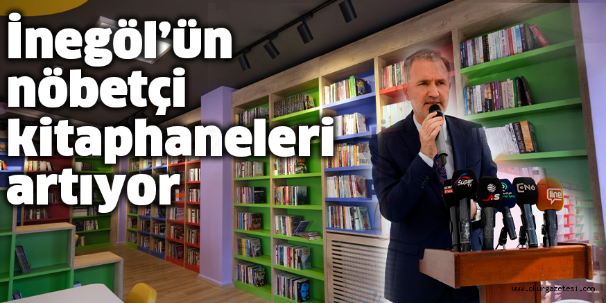 İnegöl’ün nöbetçi kitaphaneleri artıyor