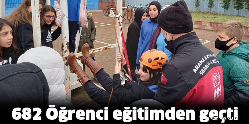 682 Öğrenci eğitimden geçti