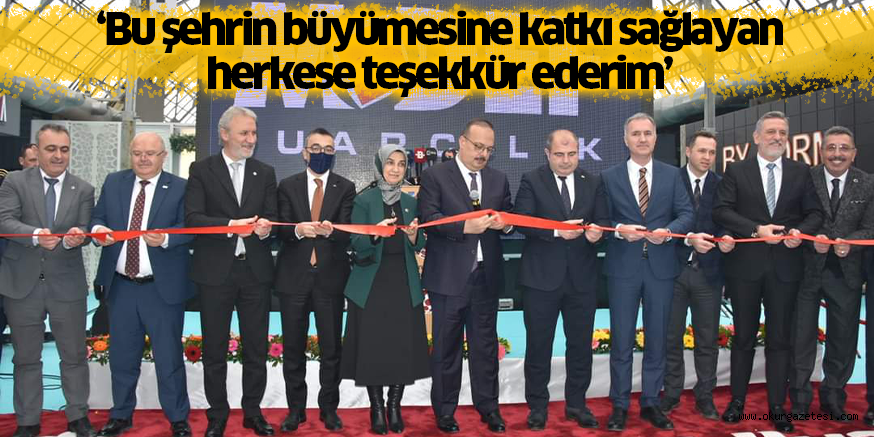 ‘Bu şehrin büyümesine katkı sağlayan herkese teşekkür ederim’
