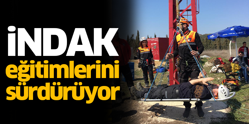 iNDAK eğitimlerini sürdürüyor
