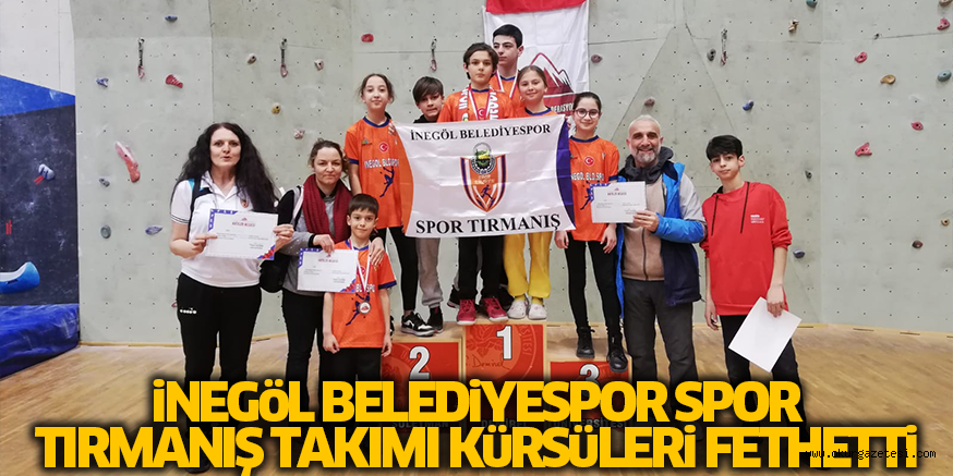 iNEGöL BELEDiYESPOR SPOR TIRMANIŞ TAKIMI KüRSüLERi FETHETTi