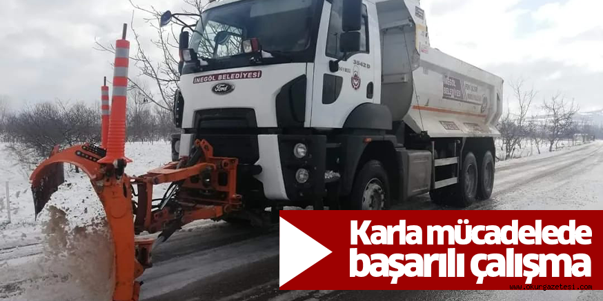 Karla mücadelede başarılı çalışma