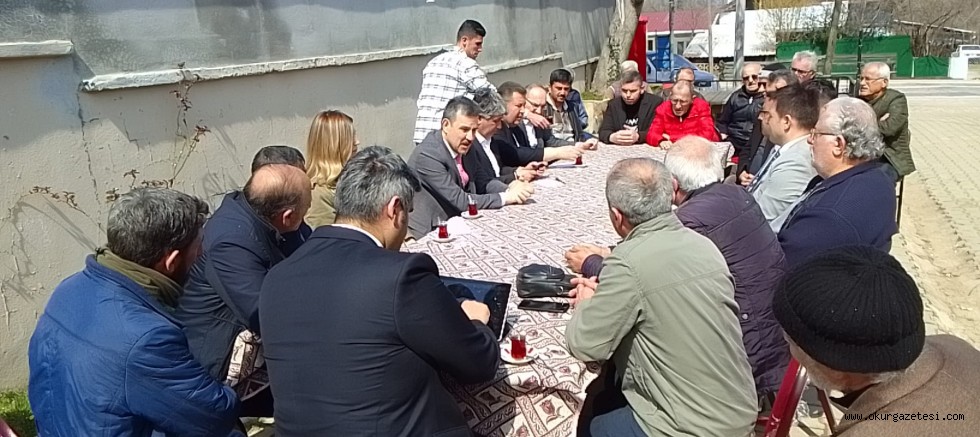 Milletvekili Esgin muhtarlarla bir araya geldi, Karacabey’de yatırımları inceledi