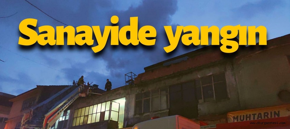 Mobilya imalathanesinde çıkan yangın söndürüldü