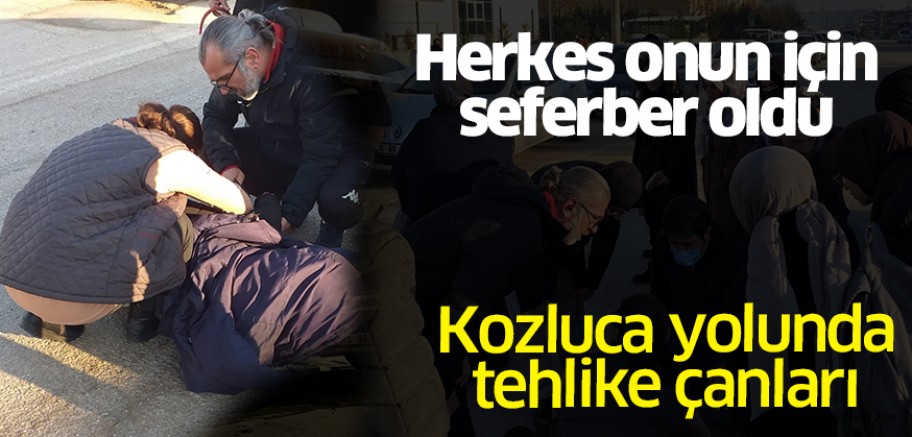 Otomobilin çarptığı yaya yaralandı