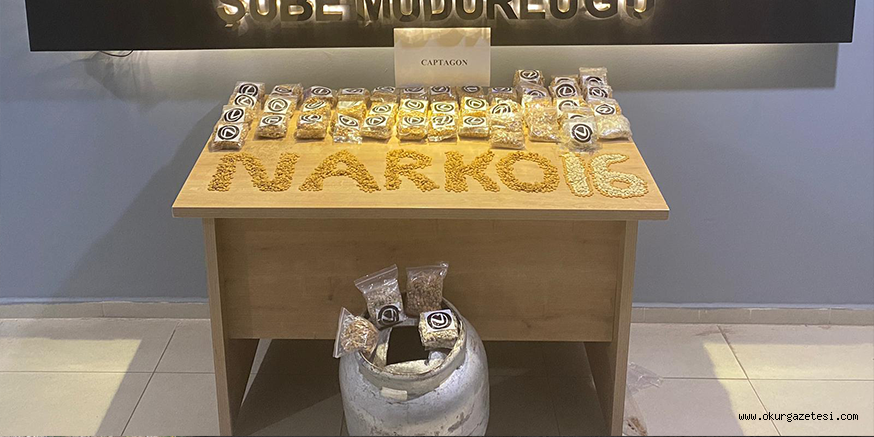 Mutfak tüpüne gizlenmiş 46 bin uyuşturucu hap ele geçirildi