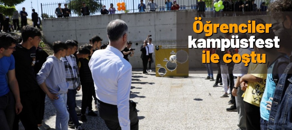 Öğrenciler kampüsfest ile coştu