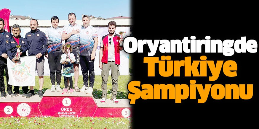 Oryantiringde Türkiye Şampiyonu İnegöl Belediyespor