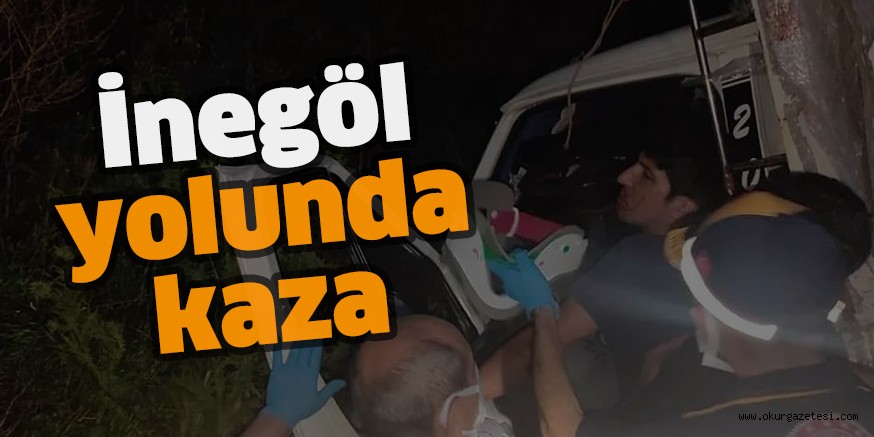 İnegöl yolunda kaza