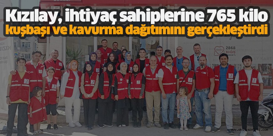 Kızılay, ihtiyaç sahiplerine 765 kilo kuşbaşı ve kavurma dağıtımını gerçekleştirdi