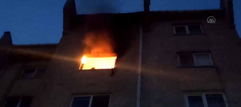 Evde çıkan yangın söndürüldü