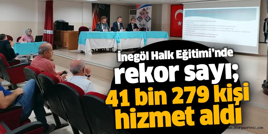İnegöl Halk Eğitimi’nde rekor sayı; 41 bin 279 kişi hizmet aldı